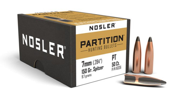 NOSLER PARTITION 7MM/.284 150GR SP, VPE:50SSTÜCK, #16326