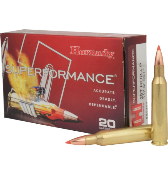 HORNADY SUPERFORMANCE .257ROB+P 117GR SST, VPE: 20STÜCK, #81353