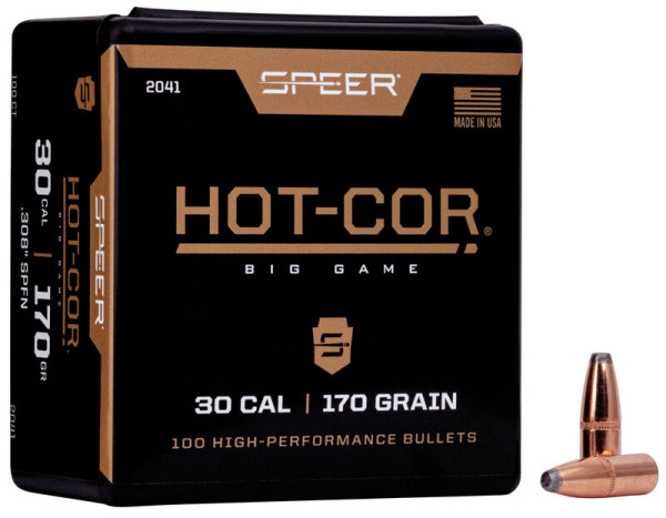 SPEER HOT-COR .30/.308 170GR SPFN VPE:100STÜCK, #2041
