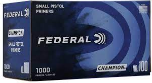 FEDERAL ZÜNDHÜTCHEN SMALL PISTOL PRIMER, VPE:1000STÜCK, #100I