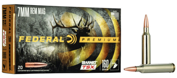 FEDERAL PREMIUM 7MM REM MAG 160GR TSX, VPE: 20STÜCK, #P7RN