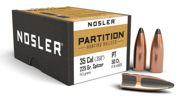 NOSLER PARTITION .35/.358 225GR SP, VPE: 50STÜCK, #44800