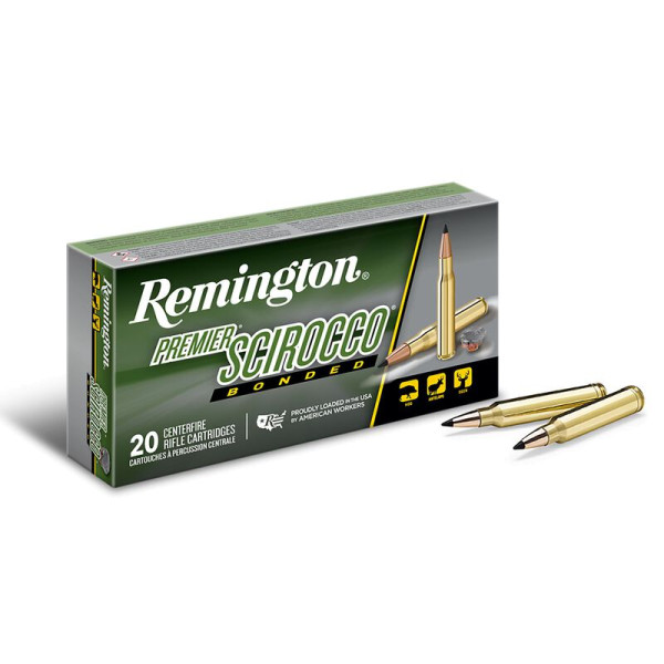 REMINGTON PREMIER SCIROCCO PRSC308WB .308 WIN 165GR SWIFT BONDED, VPE:20STÜCK, #29332