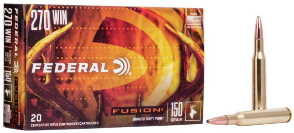 FEDERAL FUSION .270 WIN 150GR SP, VPE: 20STÜCK, #F270FS2