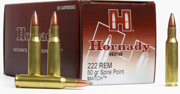 HORNADY .222 REM 50GR SP, VPE: 50STÜCK, #83168