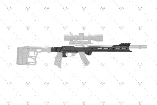 STRIKE INDUSTRIES MODULAR CHASSIS FOR RUGER MOD 1022 RECEIVERS, #SISMC1022KITBK