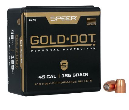 SPEER GOLD DOT .45/.451 185GR GDHP, VPE: 100STÜCK, #4470