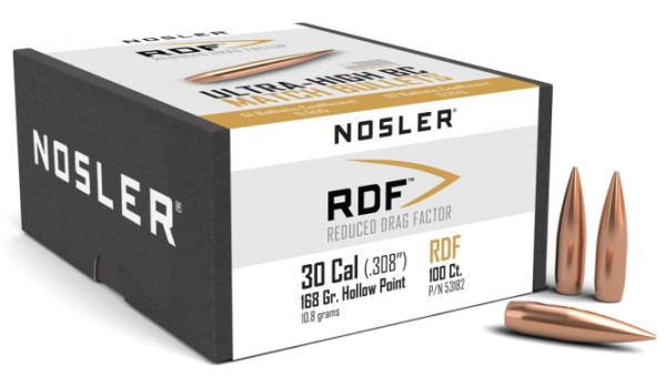 NOSLER RDF .30/.308 168GR HPBT, VPE: 100STÜCK, #53182