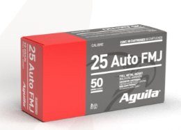 AGUILA CENTERFIRE AMMO .25AUTO 50GR FMJ, VPE: 50STÜCK, #1E252110