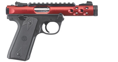 RUGER PISTOLE MARK IV 22/45 LITE .22 LR 4,4"/11,18CM ROT ANODIZED 1/2"-28, #43910