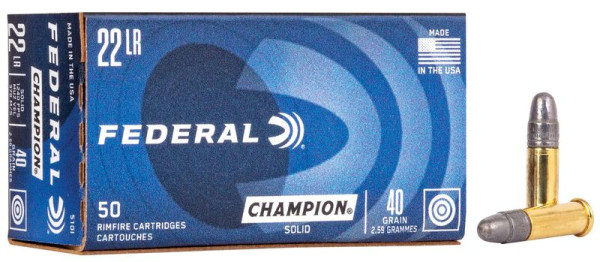 FEDERAL CHAMPION .22LR 40GR HV LIGHTNING, VPE: 500STÜCK, #510I