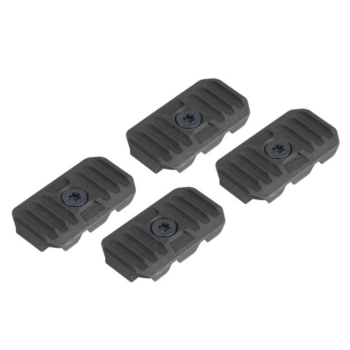 STRIKE INDUSTRIES AR CABLE MANAGEMENT RAIL COVERS - SHORT BLACK (4PC/SET), #SIARCMCOVERSBK