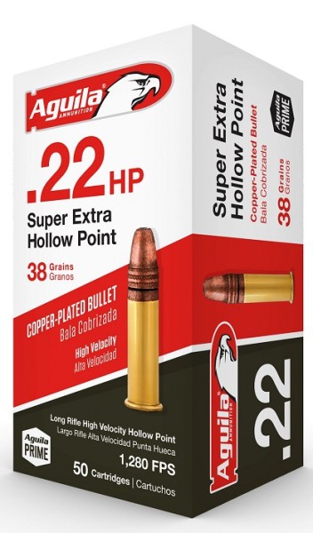 AGUILA SUPER EXTRA .22LR HV 38GR HP, VPE: 50STÜCK, #1B220335