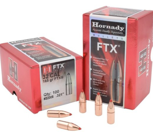 HORNADY FTX .32/.321 165GR VPE: 100STÜCK, #32005