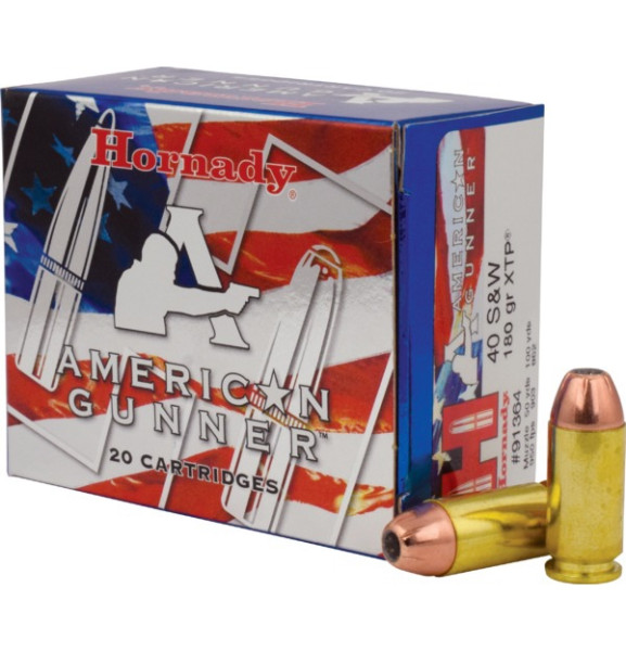 HORNADY AMERICAN GUNNER .40S&W 180GR XTP VPE: 20STÜCK, #91364