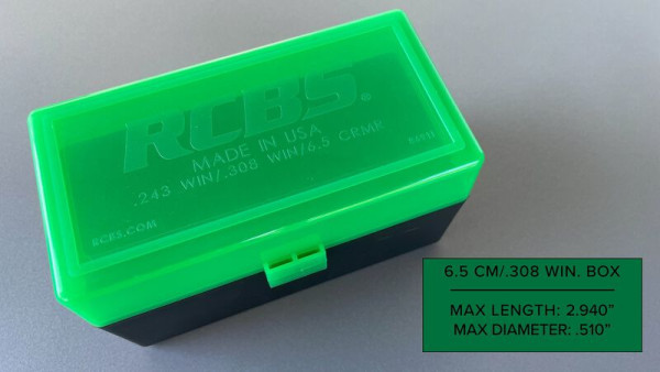 RCBS PATRONENBOX .243, 308Win, 6,5CREED. #86911