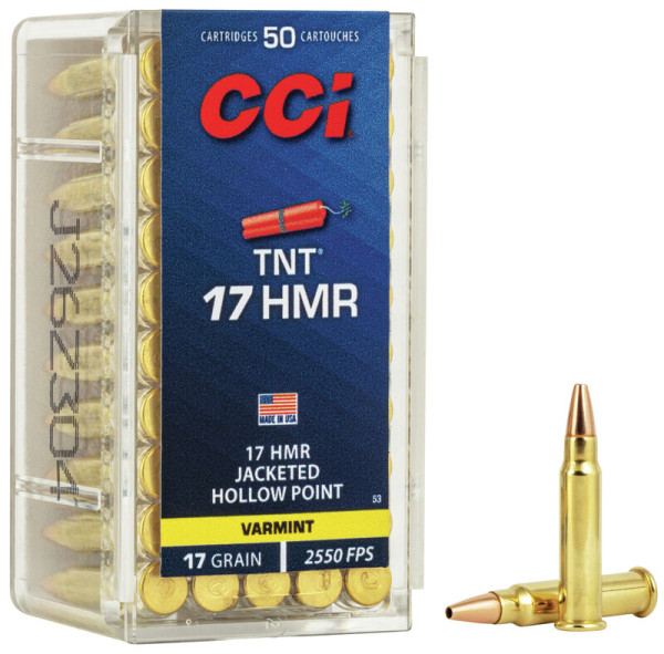 CCI TNT .17HMR 17GR HP, VPE: 50STÜCK, #0053