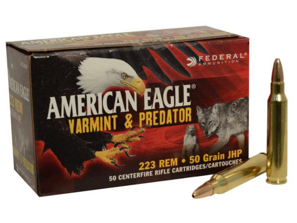 FEDERAL AE .223REM JHP 50GR VARMINT/PREDATOR, VPE: 50STÜCK, #AE22350VP