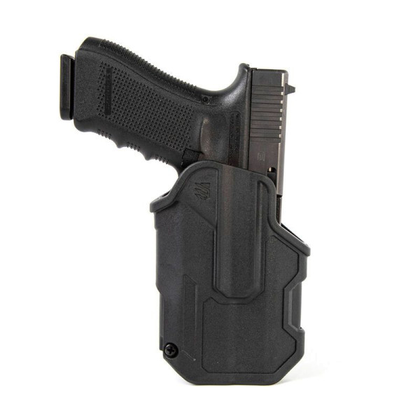 BLACKHAWK T-SERIES L2C (COMPACT) LB GLOCK 17/19/ 22/23/34/35 TLR8 BLACK LH, #410200BK-L