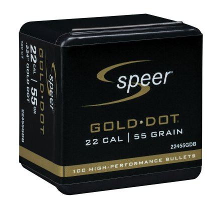 SPEER GOLD DOT .22/.224 55GR, VPE:100STÜCK, #22455GDB