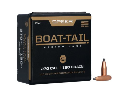 SPEER BOAT-TAIL .270/.277 130GR BT SP, VPE:100STÜCK, #1458