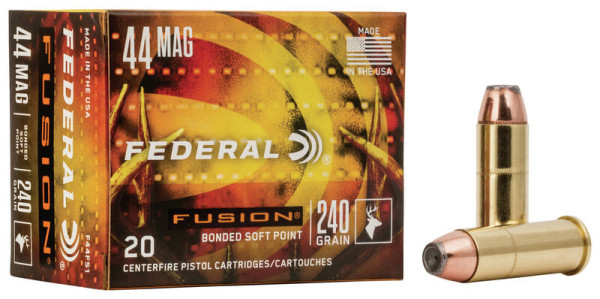 FEDERAL FUSION .44 MAG 240GR SP, VPE: 20STÜCK, #F44FS1