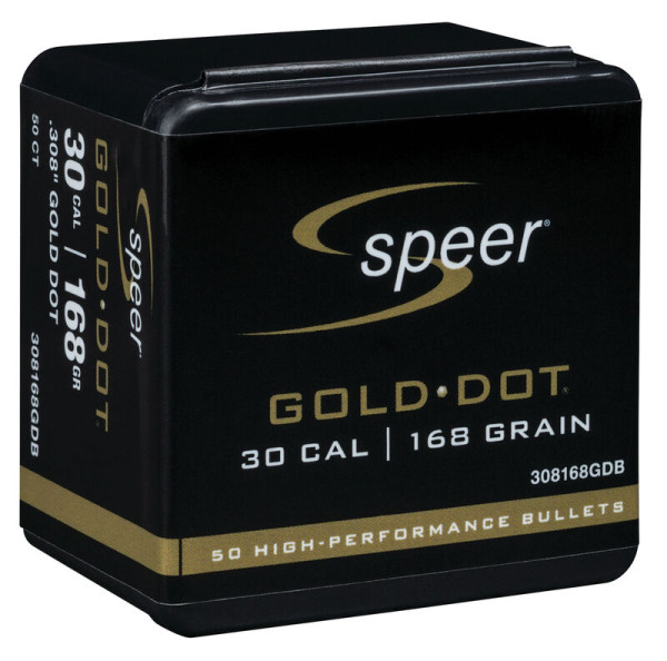 SPEER GOLDDOT .30/.308 168GR SP, VPE: 50STÜCK, #308168GDB