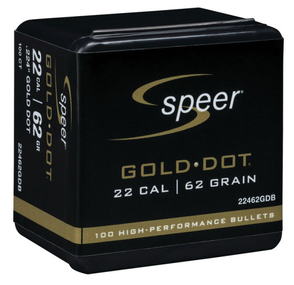 SPEER GOLD DOT .22/.224 62GR SP, VPE: 100STÜCK, #22462GDB