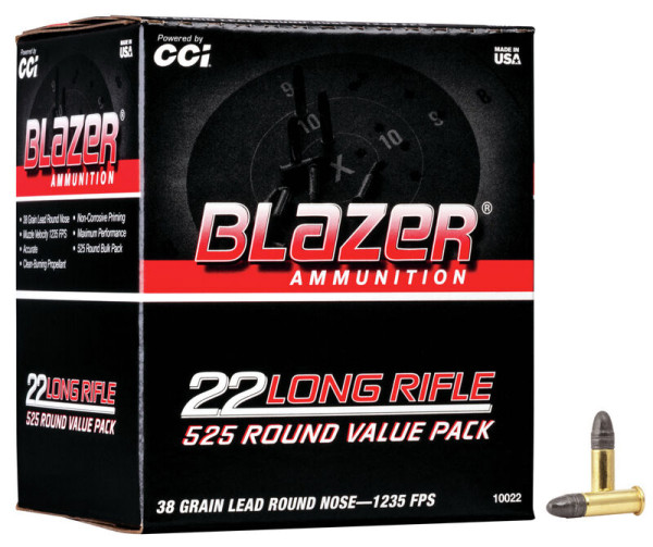 CCI BLAZER .22LR 38GR BLEI RN HV BULK VPE: 525STÜCK, #10022