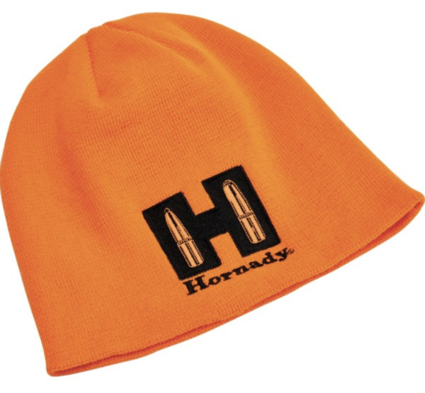 HORNADY BLAZE ORANGE BEANIE,100& POLYESTER #99393