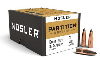 NOSLER PARTITION 6MM/.243 85GR SP, VPE:50STÜCK, #16314