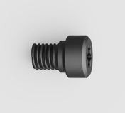 LEUPOLD SCREW SOCKET HEAD STEPPED 6-48 UNRS X .180 TORX NYLOK BLACK, #116771