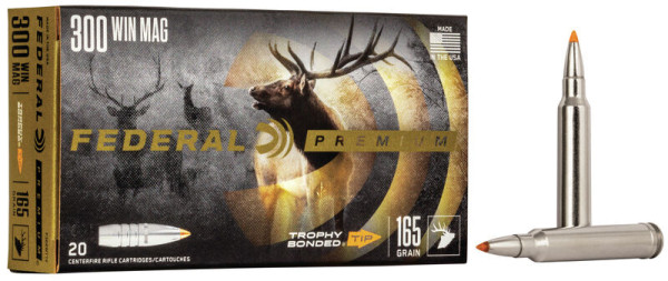 FEDERAL PREMIUM .300WM 165GR TROPHY BONDED TIP, VPE: 20STÜCK, #P300WTT2