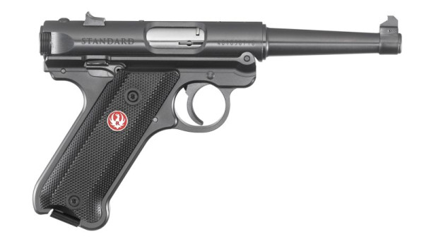 RUGER PISTOLE MARK STANDARD .22 LR 4,75"/12,07CM BRÜNIERT, #40104