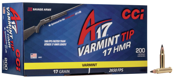 CCI A17 .17HMR 17GR VARMINT TIP VPE: 200STÜCK #00949CC
