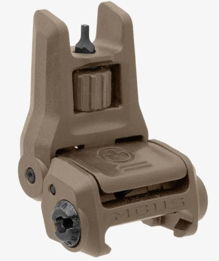 MAGPUL MBUS GEN3 BACK-UP SIGHT FRONT FLAT DARK EARTH, #MAG1166-FDE