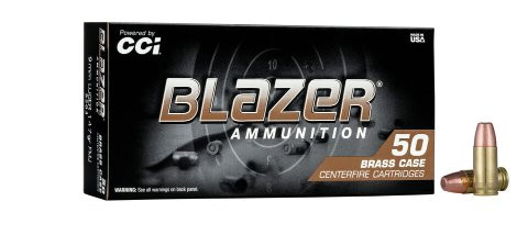 CCI BLAZER BRASS 9MM LUGER 147GR FMJ, VPE:50STÜCK, #5203