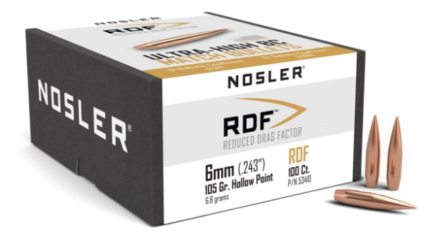 NOSLER RDF 6MM/.243 105GR HPBT, VPE:100STÜCK, #53410