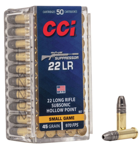 CCI SUPPRESSOR.22LR 45GR HP VPE: 50STÜCK, #00957
